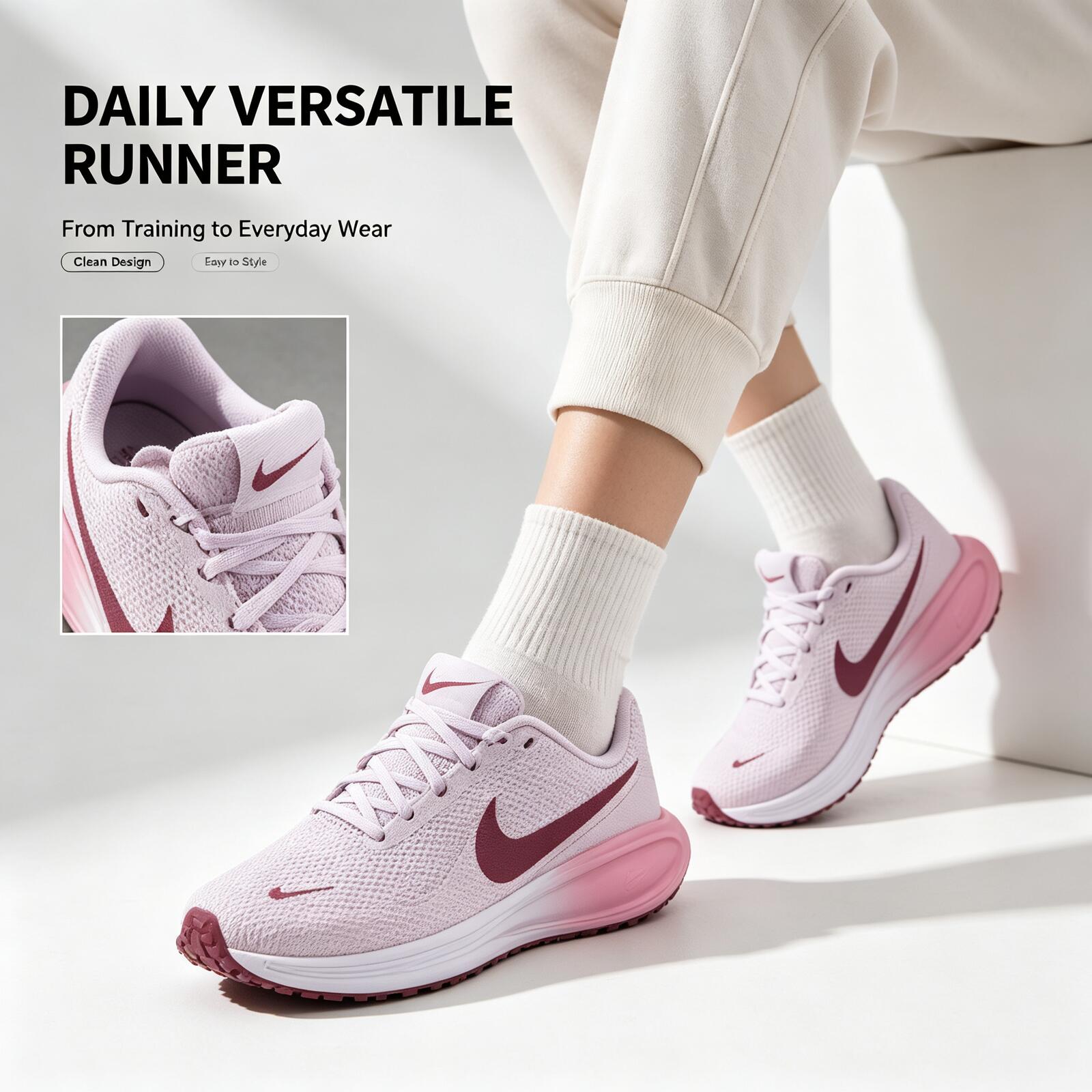 Nike Women Pink Running Shoes  - Women Shoes Running Nike ulasan dan harga
