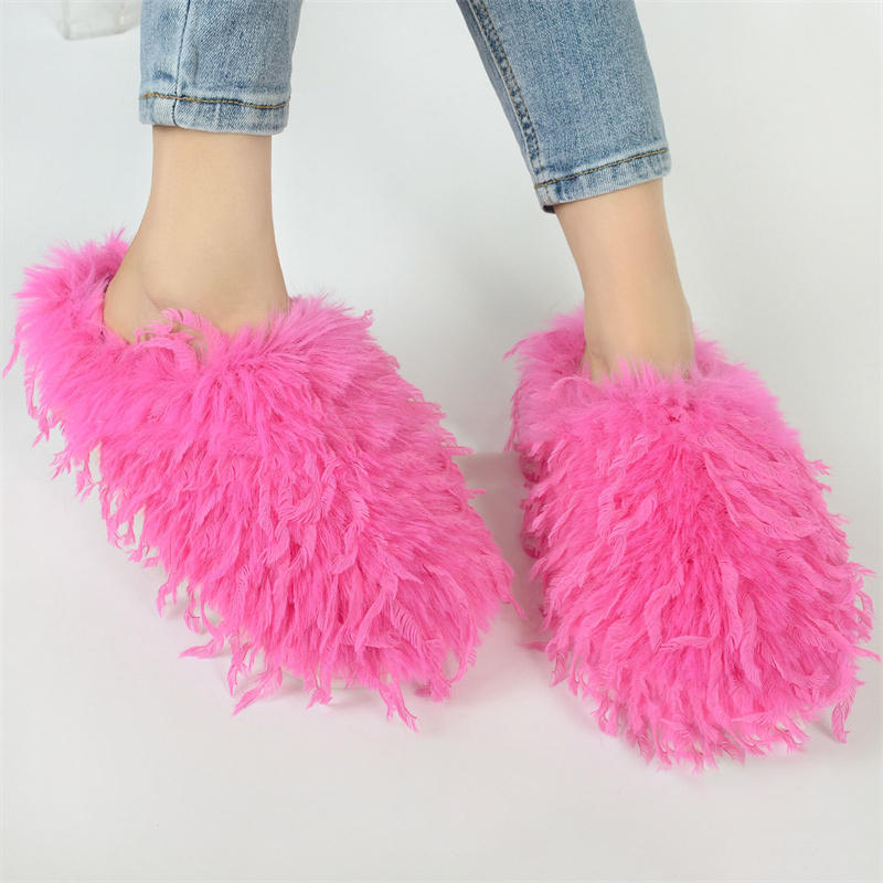 Winter Women's Slippers Fluffy - Women'S Shoes Clogs ulasan dan harga