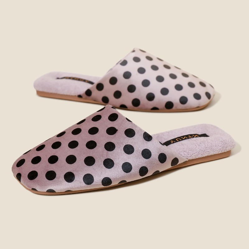 Retro Polka Dot Design Flat Sl - Women'S Shoes Quality ulasan dan harga