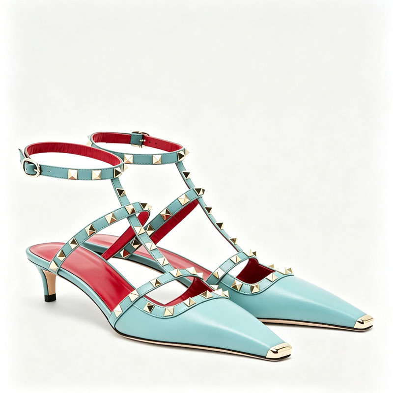 2026 Women's Rivet Low Heel Sq - Women'S Shoes Quality ulasan dan harga