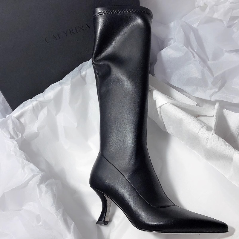 Autumn New Stiletto Fashion Bo - Knee High Boots Women ulasan dan harga