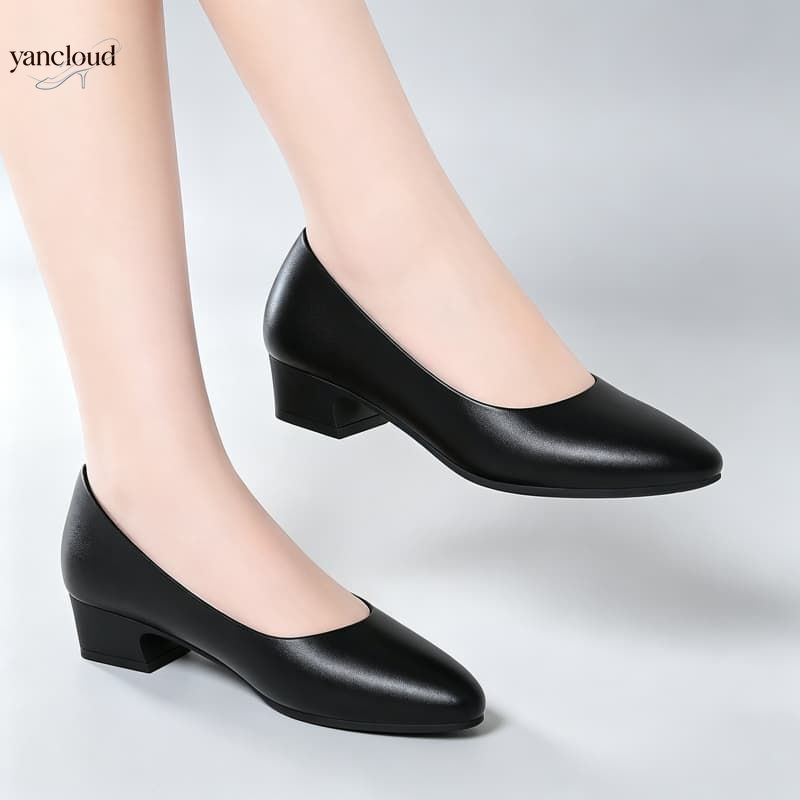 All Match Elegant Women's Soft - Court Heel Pointed ulasan dan harga